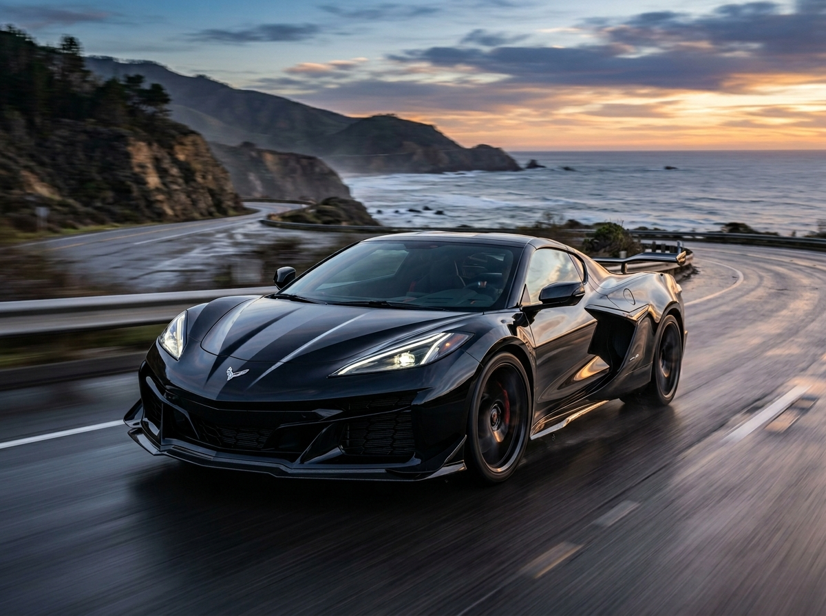 Chevrolet bowtie logo black Corvette